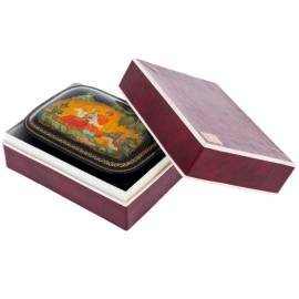 Шкатулка "Коробейник" Пермякова, Палех