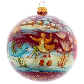 Шар ёлочный из стекла "Сказки" Палех