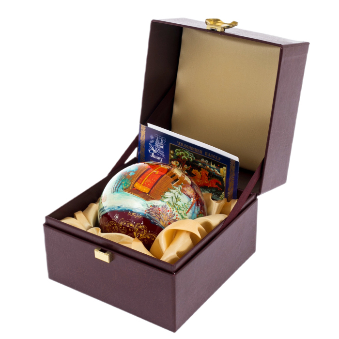 Шар ёлочный из стекла "Сказки" Палех