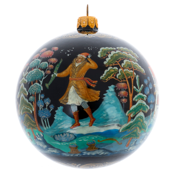 Шар ёлочный из стекла "Сказочный" Палех