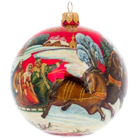 Шар ёлочный из стекла "Дозор" Палех