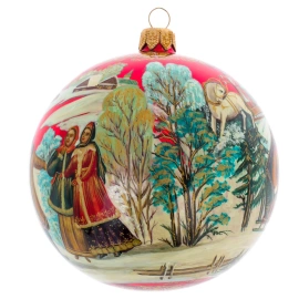 Шар ёлочный из стекла "Дозор" Палех