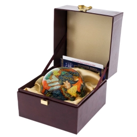 Шар ёлочный из стекла "Прием" Палех