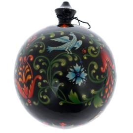 Шар ёлочный деревянный "Орнамент" Кондаков, Палех