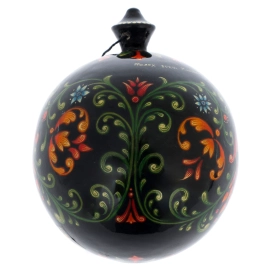 Шар ёлочный деревянный "Орнамент" Кондаков, Палех