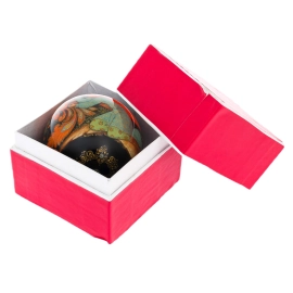 Шар ёлочный деревянный "Жар-птица" Чапарина, Палех