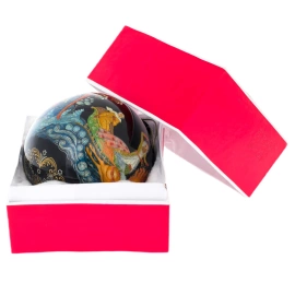 Шар ёлочный деревянный "Морозко" Горбатова, Палех