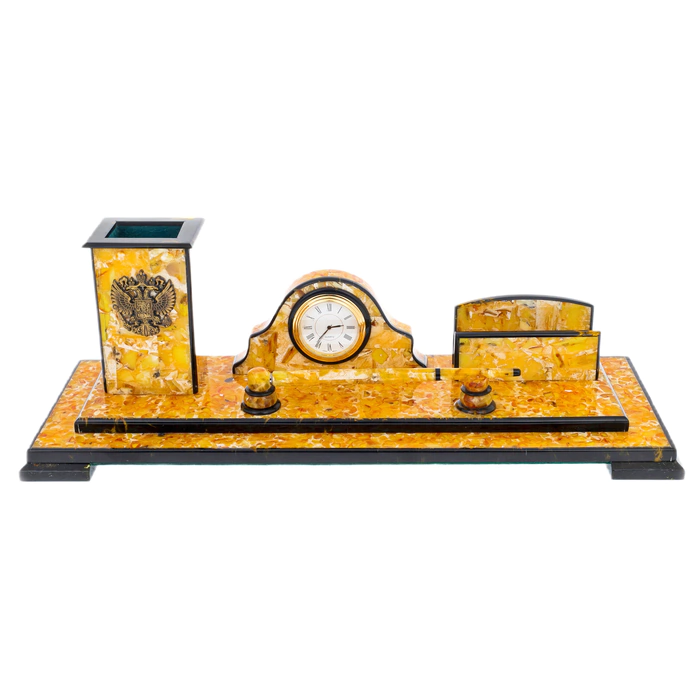 Amber "Premier" writing set
