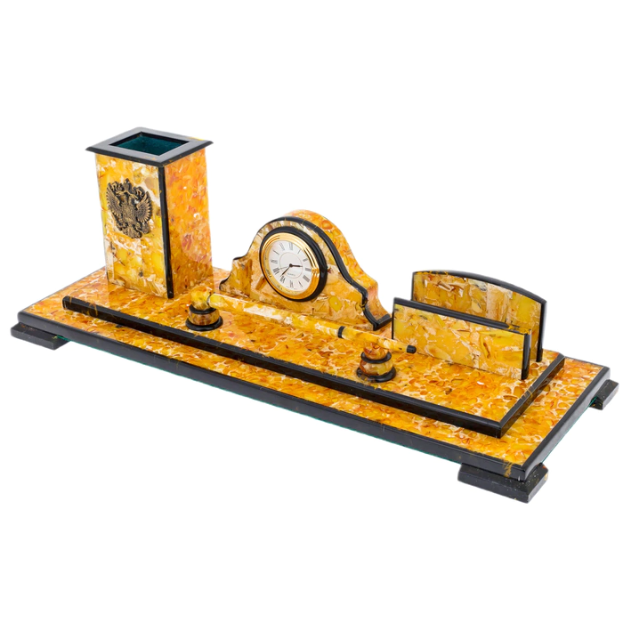 Amber "Premier" writing set