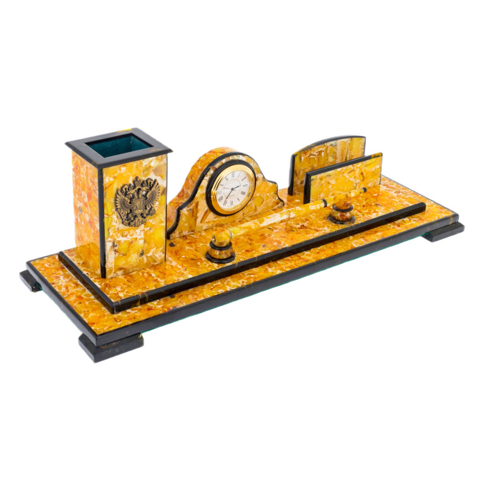 Письменный набор из янтаря "Премьер"