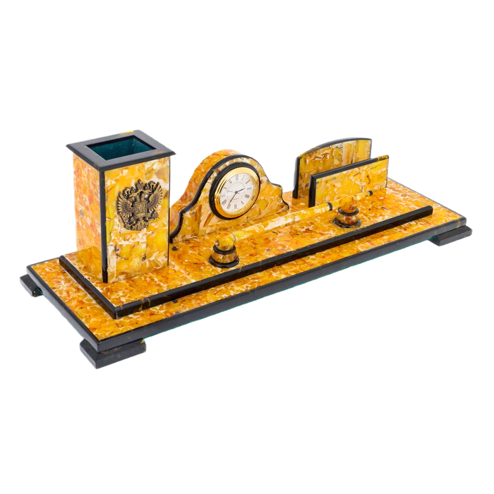 Amber "Premier" writing set