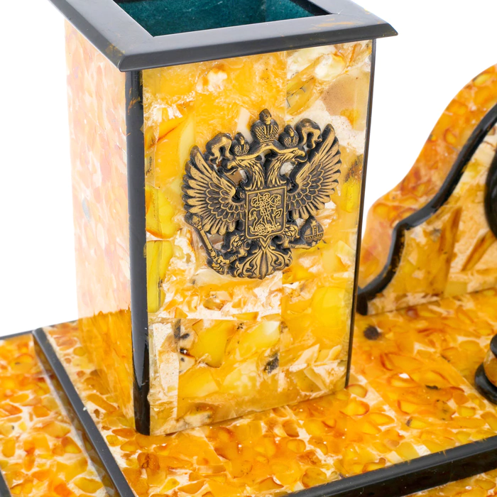 Amber "Premier" writing set