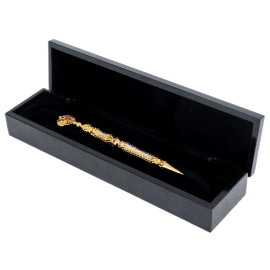 Ручка шариковая "Герб РФ" в малахитовом коробе, Златоуст