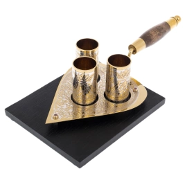 Набор для водки "Мастерок" на 3 персоны, Златоуст