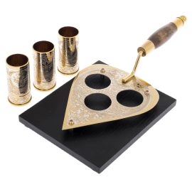 Набор для водки "Мастерок" на 3 персоны, Златоуст