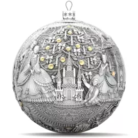 Серебряный шар "Щелкунчик" с позолотой