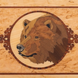 Gun cleaning kit "Bear" Karelian birch