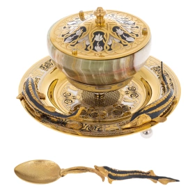 Caviar bowl "Sturgeon" Zlatoust