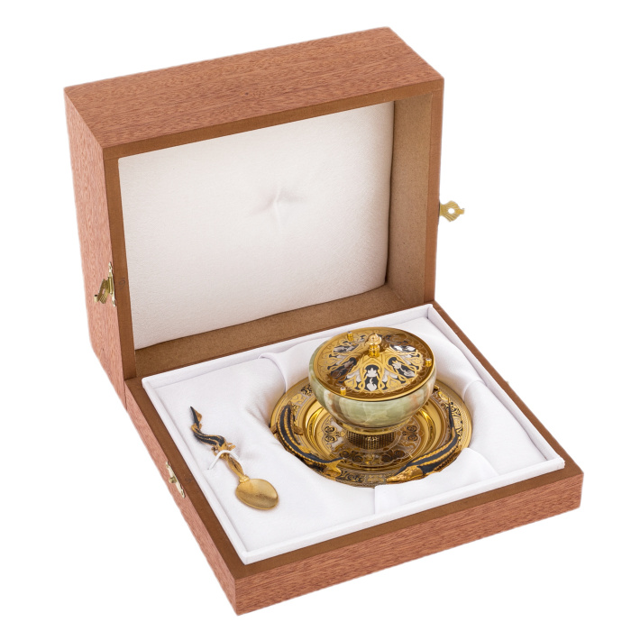 Caviar bowl "Sturgeon" Zlatoust