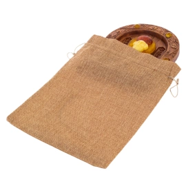 Икона из бука и янтаря "Николай Чудотворец" большая