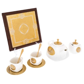 Набор чайный "Тудор" с подставкой, на 2 персоны, Златоуст