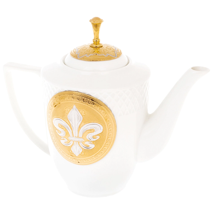 Tea set "Empire" with a stand, for 2 persons, Zlatoust