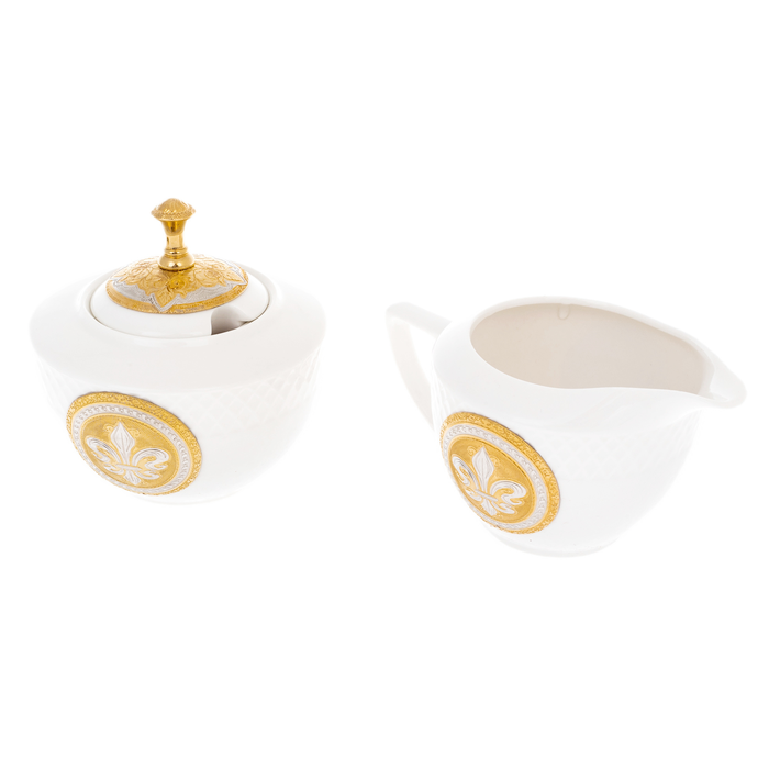 Tea set "Empire" with a stand, for 2 persons, Zlatoust