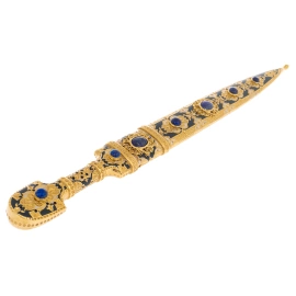 Кинжал сувенирный "Кавказский" с лазуритом, Златоуст