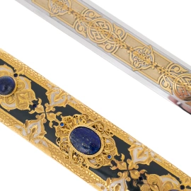 Кинжал сувенирный "Кавказский" с лазуритом, Златоуст