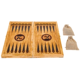 Нарды из карельской березы "Сокол"