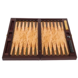 Нарды из карельской березы "Тигр" средние