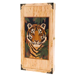 Karelian birch backgammon "Tiger's Face"