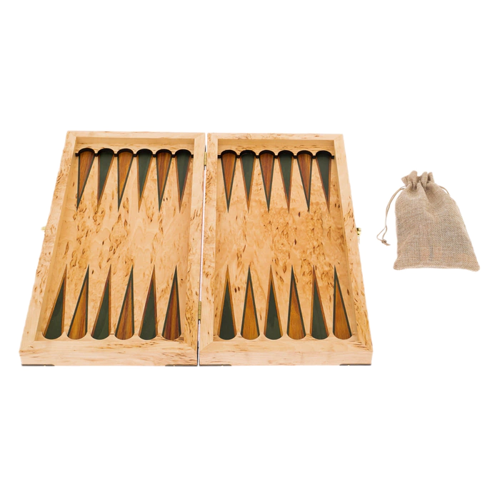 Karelian birch backgammon "Tiger's Face"