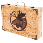 A set for cleaning weapons made of Karelian birch "Moose"