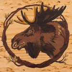 A set for cleaning weapons made of Karelian birch "Moose"
