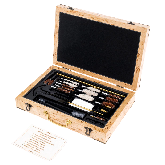 Karelian birch gun cleaning kit "Coat of Arms"