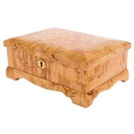 Шкатулка из карельской березы "Классика" с зеркалом