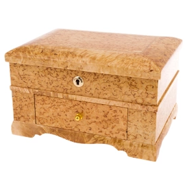 Шкатулка-ларец из карельской березы "Классика"