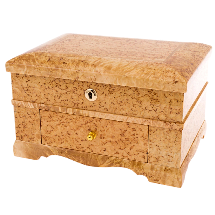 Karelian birch casket "Classic"