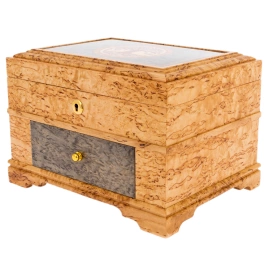 Шкатулка-ларец из карельской березы "Древо"