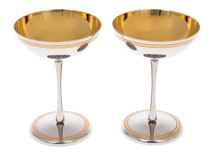 Champagne cream set for 2 persons, Zlatoust