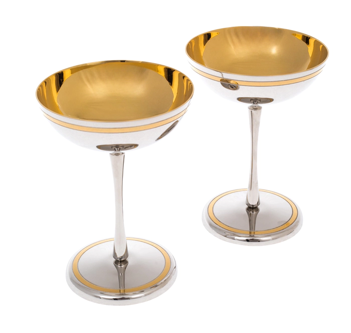 Champagne cream set for 2 persons, Zlatoust