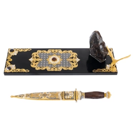 Нож сувенирный "Орёл" с подставкой, Златоуст