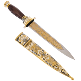 Нож сувенирный "Орёл" с подставкой, Златоуст