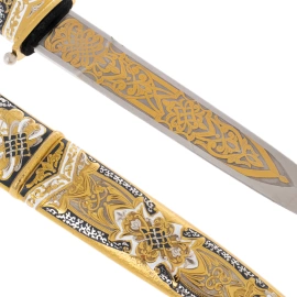 Нож сувенирный "Орёл" с подставкой, Златоуст