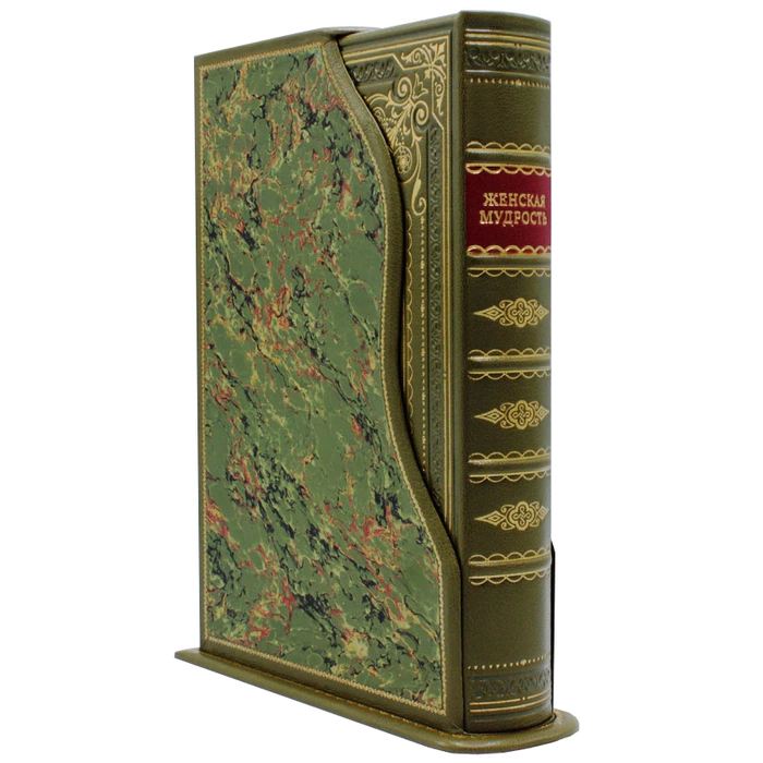 Leather-bound gift book "Women's Wisdom", case