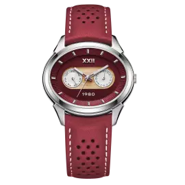 Наручные кварцевые часы УЧЗ Наследие Олимпиада 1980 с красным ремешком