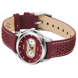 Наручные кварцевые часы УЧЗ Наследие Олимпиада 1980 с красным ремешком