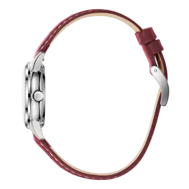 Наручные кварцевые часы УЧЗ Наследие Олимпиада 1980 с красным ремешком