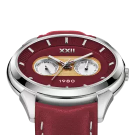 Наручные кварцевые часы УЧЗ Наследие Олимпиада 1980 с красным ремешком